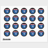 Snelweg 10 ronde sticker (Vel)