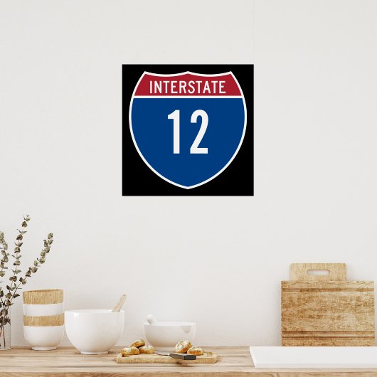 Snelweg 12 poster (Keuken)