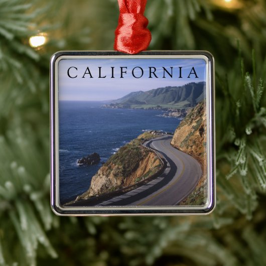 Snelweg 1 | Carmel California Metalen Ornament (Boom)