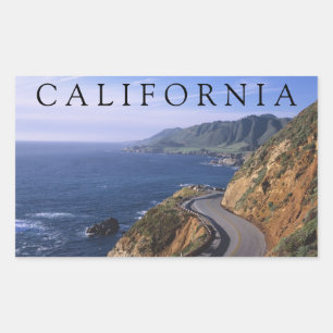 Snelweg 1   Carmel Californië Rechthoekige Sticker