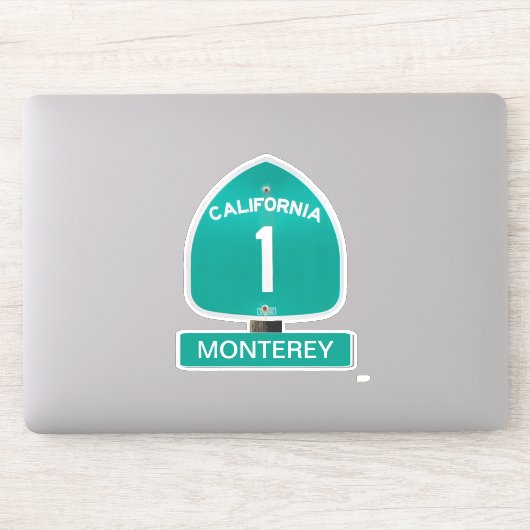 Snelweg 1 Monterey Californië contoured Sticker (Computer)