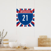 Snelweg 21 poster (Keuken)