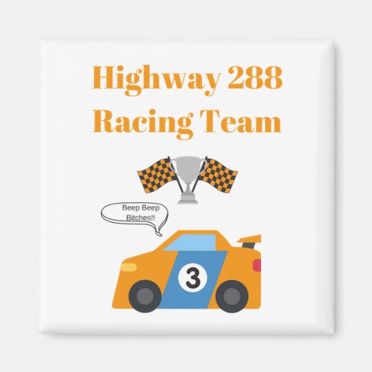 Snelweg 288 Racing Team Magnet (Voorkant)