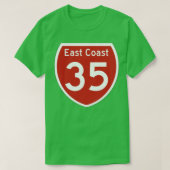 Snelweg 35 Oostkust Nieuw-Zeeland T-shirt (Design voorkant)