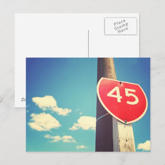 Snelweg 45 briefkaart (Voorkant / Achterkant)