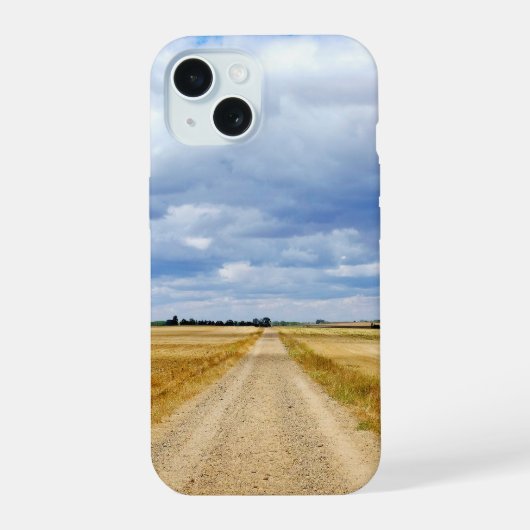 Snelweg Boadilla del Camino - Itero de la Vega iPhone 15 Case (Achterkant)