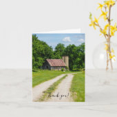 Snelweg door een Boerderij Hartelijk dank Kaart (Gele Bloem)