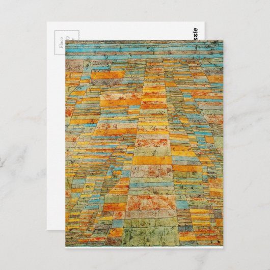 Snelweg en autoweg door Paul Klee Briefkaart (Voorkant / Achterkant)