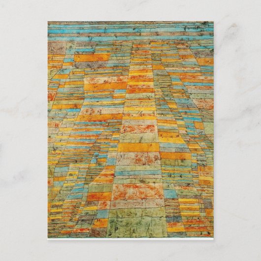 Snelweg en autoweg door Paul Klee Briefkaart (Voorkant)