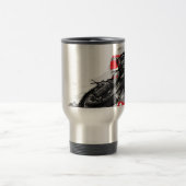 Snelweg met flatbaanmotor racer reisbeker (Center)