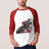Snelweg met flatbaanmotor racer t-shirt (Voorkant)