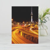 Snelweg naar Auckland Bedankkaart (Staand voorkant)