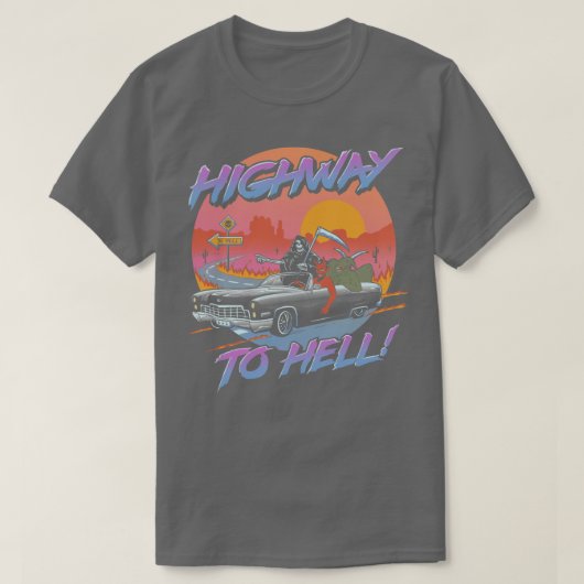 Snelweg naar de hel t-shirt (Design voorkant)