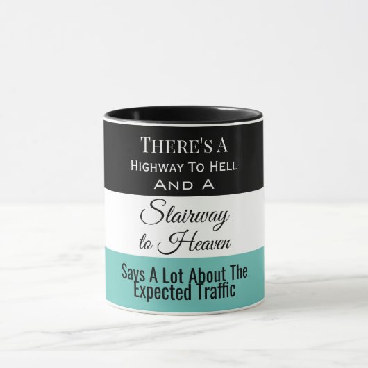Snelweg naar de hel/trap naar de hemel mok (Midden)