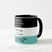 Snelweg naar de hel/trap naar de hemel mok (Voorkant rechts)