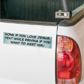 Snelweg naar de hemel bumpersticker (Op Truck)