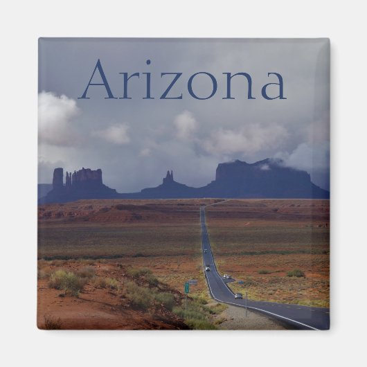 Snelweg naar Monument Valley Arizona Magneet (Voorkant)
