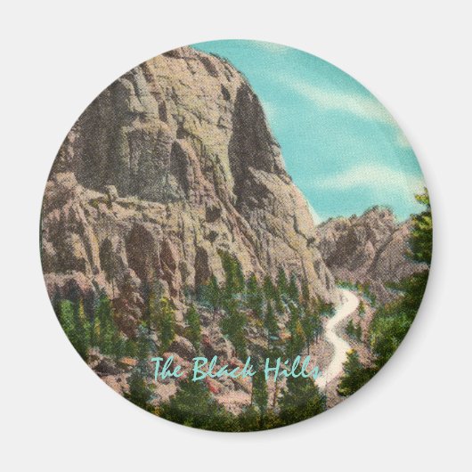 Snelweg naar Mount Rushmore Magnet (Voorkant)