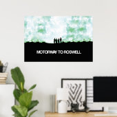 Snelweg naar Roswell-Poster Poster (Thuiskantoor)