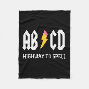 Snelweg naar spelling potlood leraar AMP; Student Fleece Deken