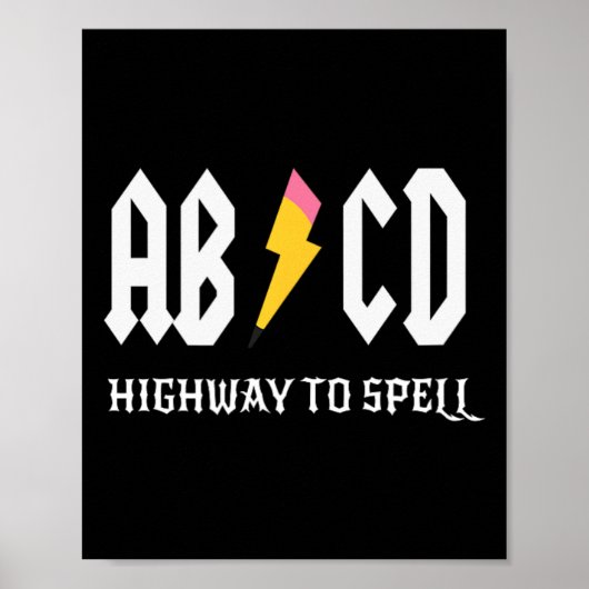 Snelweg naar spelling potlood leraar AMP; Student  Poster (Voorkant)
