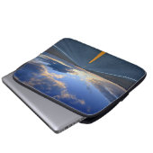 Snelweg op zondag laptop sleeve (Voorkant onderkant)