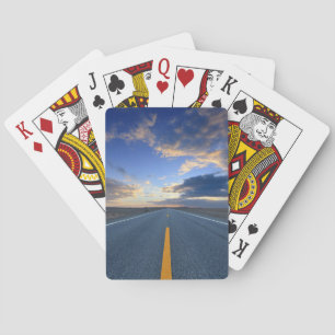 Snelweg op zondag pokerkaarten