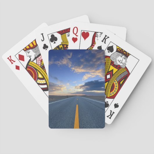 Snelweg op zondag pokerkaarten (Achterkant)