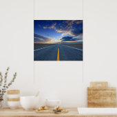 Snelweg op zondag poster (Keuken)