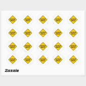 Snelweg smalle brug ronde sticker (Vel)