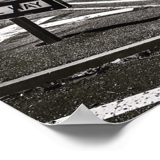 Snelweg verlaten poster (Hoek)