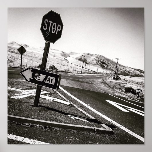 Snelweg verlaten poster (Voorkant)