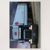 Snelweg Vrachtwagen Legpuzzel (Verticaal)