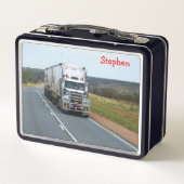 Snelweg Weg Semi Vrachtwagen (Achterkant)