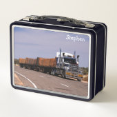 Snelweg Weg Trein Semi Truck (Achterkant)
