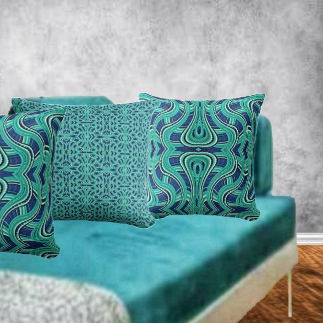 Snelwegen II Kussen (This Highways Throw Pillow has two different sides, for a variety of looks to your decor!)