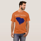 Snelwegen in South Carolina [Navy Blue Design] T-shirt (Voorkant volledig)
