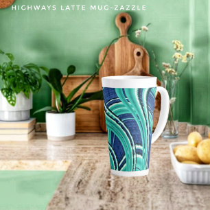 Snelwegen Latte Mok