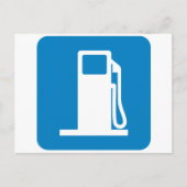 Snelwegmarkering voor gasstation briefkaart (Voorkant)