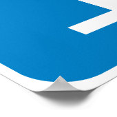 Snelwegmarkering voor gasstation poster (Hoek)