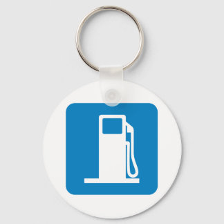 Snelwegmarkering voor gasstation sleutelhanger