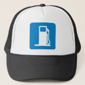 Snelwegmarkering voor gasstation trucker pet (Voorkant)