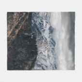 SNEMOUNTAIN RANGE WALLPAPIER FLEECE DEKEN (Voorkant (Horizontaal))