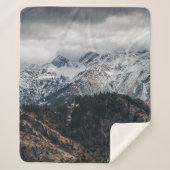 SNEMOUNTAIN RANGE WALLPAPIER SHERPA DEKEN (Voorkant)