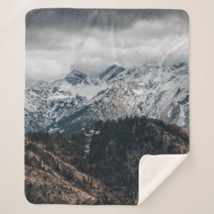 SNEMOUNTAIN RANGE WALLPAPIER SHERPA DEKEN