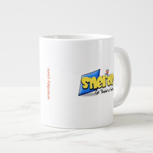 Snerdey's Jumbo Mug Grote Koffiekop (Voorkant rechts)