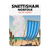 Snettisham Norfolk strandposter Magneet (Verticaal)