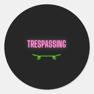 Sneu het op met deze skateboard kleding skater B Ronde Sticker