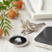 Sneusuil voor de winter sleutelhanger (Zijkant)