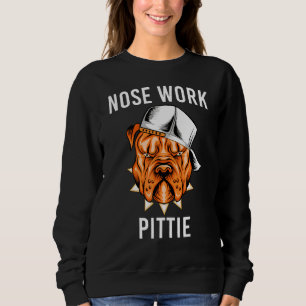 SneuswerkPittie Pitbull Dog Head Face Trui